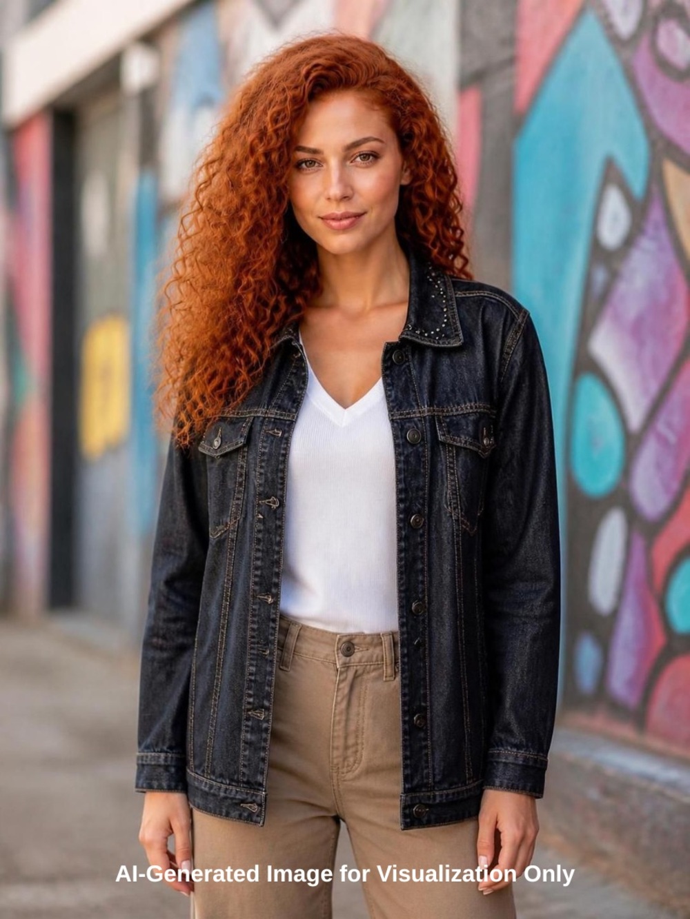 Venezia Denim Jacket with Embellishment